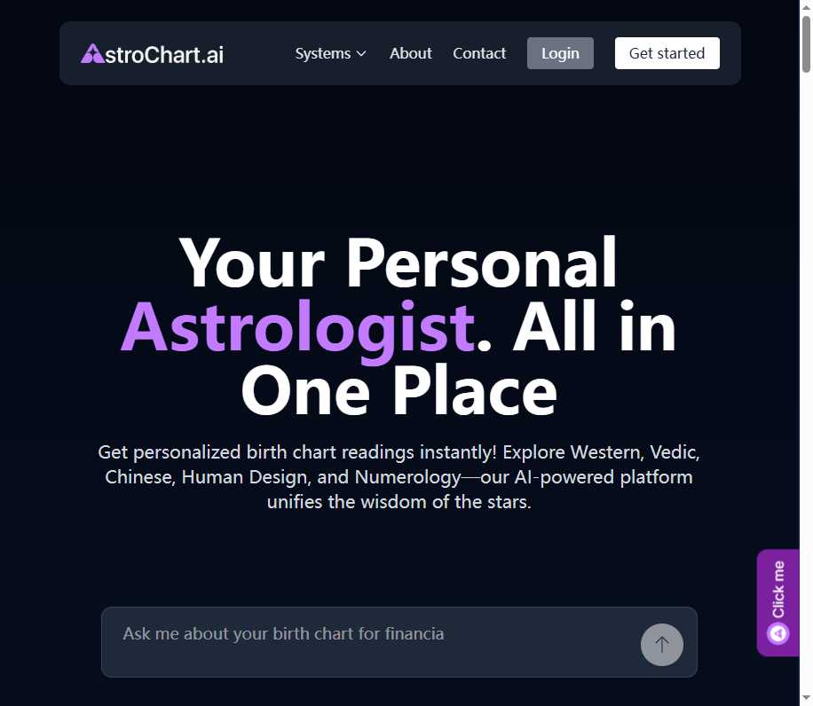 AstroChart.ai 网站截图