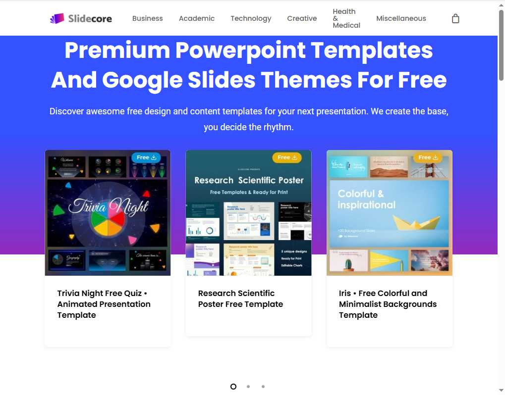Slidecore 网站截图
