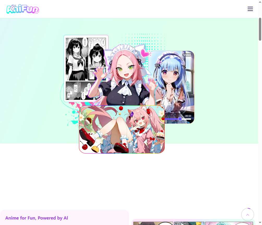 AniFun AI 网站截图