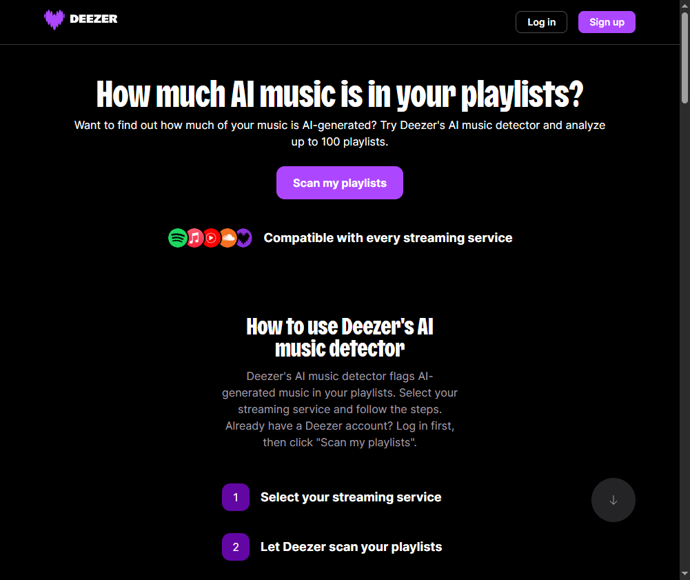 AI music detector